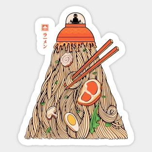 Alien Ramen Invasion Sticker